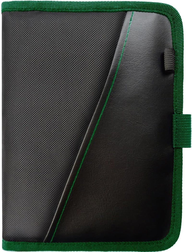 PlusXpres Glove Box Compartment Organizer - Car Document Holder - Owner Manual Case Pouch - Vehicle Storage Wallet for Registration & Insurance Card - Premium Auto Paperwork Holder - Log Book included - Green - Image 1